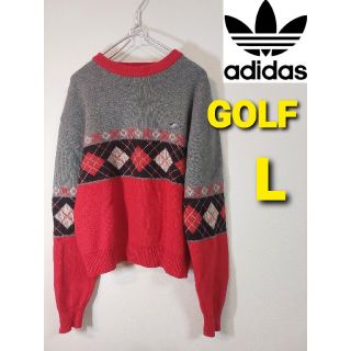 アディダス(adidas)の【adidas GOLF】激レアニットセーター/トレフォイルロゴ/ヴィンテージ(ニット/セーター)