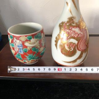 九谷焼 木米 陶山 明治〜大正時代 湯呑み 徳利の通販 by こてつ's