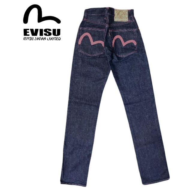 未使用品 EVISU エビスジーンズ Lot2000 レディース ピンク 迷彩 デニム+ジーンズ