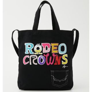 ロデオクラウンズワイドボウル(RODEO CROWNS WIDE BOWL)の新品ブラック(トートバッグ)