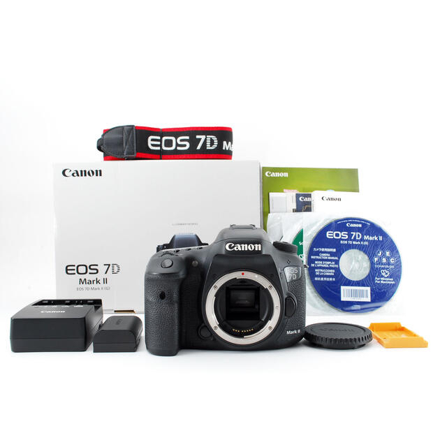 無料発送 Canon 元箱付☆動作品☆CANON キヤノン EOS 7D Mark II ボディ デジタル一眼