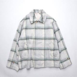 コモリ(COMOLI)のAURALEE ALPACA SHAGGY CHECK BLOUSON 20aw(ブルゾン)