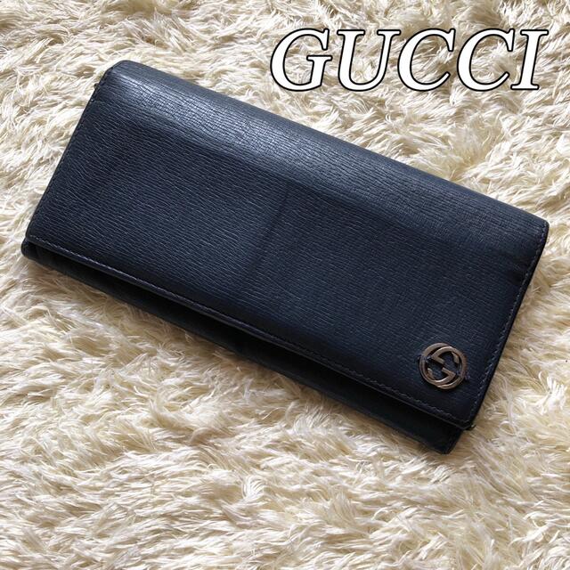 新規購入 GUCCI 長財布 ネイビー - 長財布 - alrc.asia