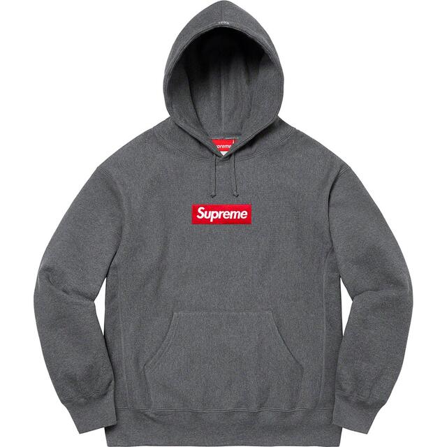 評価369!灰M Supreme Box Logo Hooded パーカー | www.innoveering.net
