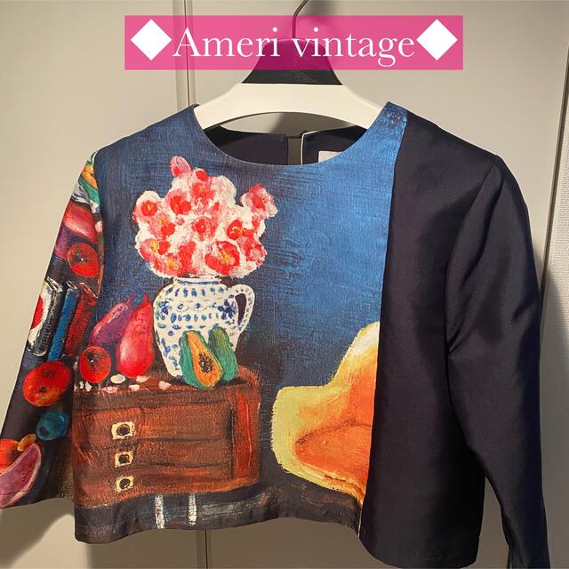 ◆Ameri vintage◆絵画調トップス