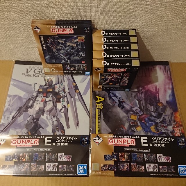 一番くじ ガンダム E賞 クリアファイル  C賞 キャンバス  D賞 プレート エンタメ/ホビーのアニメグッズ(クリアファイル)の商品写真