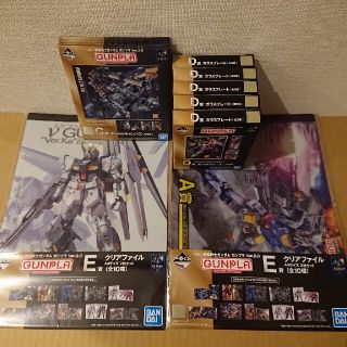 一番くじ ガンダム E賞 クリアファイル  C賞 キャンバス  D賞 プレート(クリアファイル)