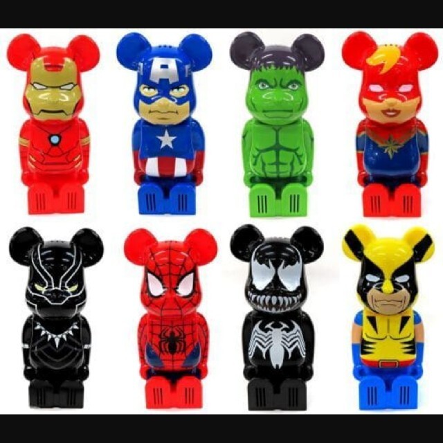 MARVEL(マーベル)のcleverin BE@RBRICK 1box 8体セットクレベリン エンタメ/ホビーのフィギュア(アメコミ)の商品写真