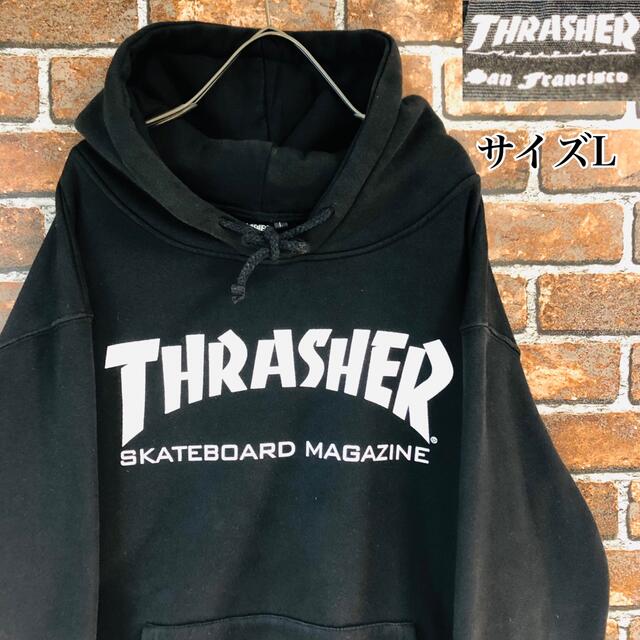 値下げ THRASHER パーカーLサイズ