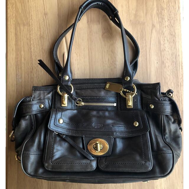 数々の賞を受賞 COACH - COACH レザーバッグ 黒 美品 ショルダーバッグ