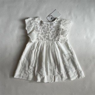 ザラキッズ(ZARA KIDS)のZARA 刺繍ワンピ　誕生日　リングガール　入園式　お祝い着(ワンピース)