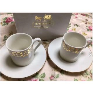 コーチ(COACH)のお値下げしました。おしゃれなコーチのカップ&ソーサー(食器)