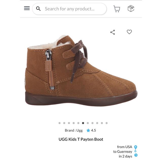 UGG(アグ)のToddler's Payten UGG キッズ   キッズ/ベビー/マタニティのキッズ靴/シューズ(15cm~)(ブーツ)の商品写真