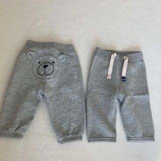 ベビーギャップ(babyGAP)の裏起毛パンツ　60cm 2枚セット　baby GAP(パンツ)