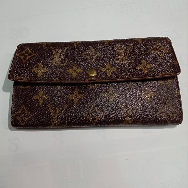 LOUIS VUITTON(ルイヴィトン)の185 ルイヴィトン モノグラム ポシェットポルトモネクレディ 長財布 レディースのファッション小物(財布)の商品写真