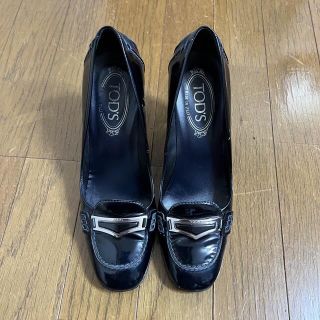 トッズ(TOD'S)の週末値下げしてドッズハイヒールパンプスネイビー色37.5(ハイヒール/パンプス)