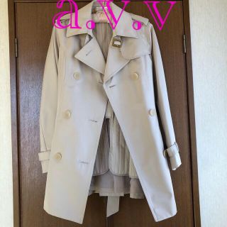 アーヴェヴェ(a.v.v)の❤️a.v.v❤️トレンチコート❤️ライトベージュ❤️(トレンチコート)