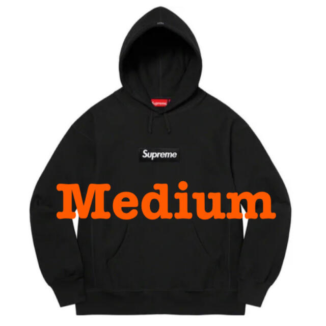 BlackSIZEM 黒　Box Logo Hooded Sweatshirt supreme