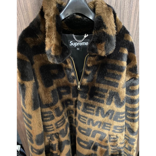 【XL】Supreme Faux Fur Repeater Bomberキムタク