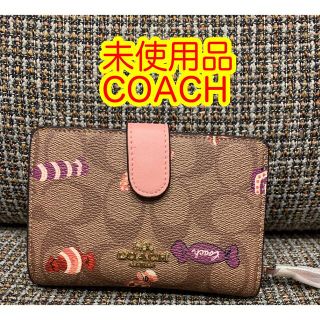 コーチ(COACH)の本体のみ　コーチ　二つ折り財布　リボン　シグネチャー(財布)