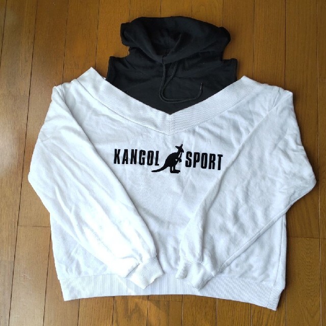 KANGOL - KANGOLSPORTカンゴールスポーツ肩出しパーカー