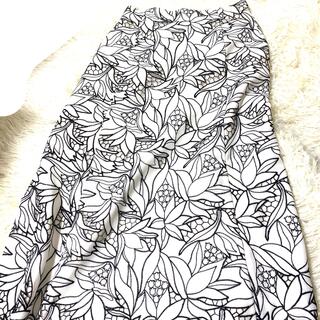 マーキュリーデュオ(MERCURYDUO)のMERCURYDUO カットワーク刺繍ナロースカート(ロングスカート)