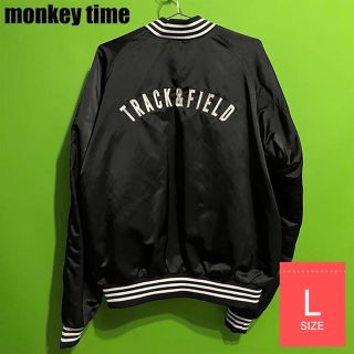 ビューティアンドユースユナイテッドアローズ(BEAUTY&YOUTH UNITED ARROWS)のmonkey time NYLON SATIN VARSITY JACKET(ナイロンジャケット)