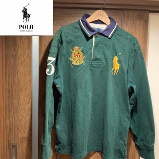 ポロラルフローレン(POLO RALPH LAUREN)の専用　【人気☆】古着 ポロラルフローレン グリーン ポロシャツ 長袖(ポロシャツ)