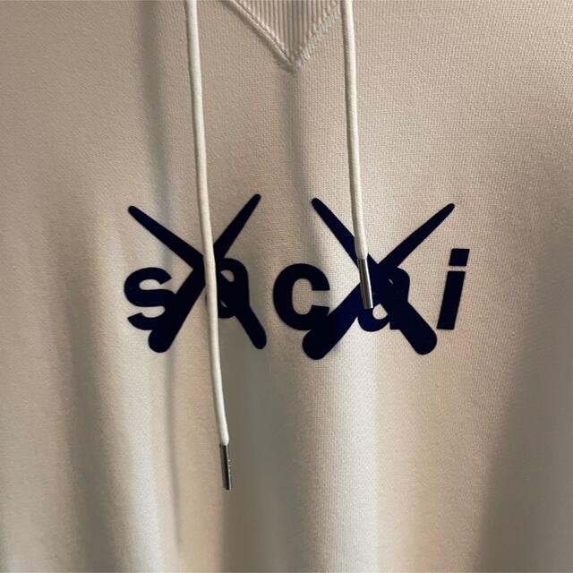 sacai × KAWS Flock Print Hoodie 21AW サカイ カウズ フーディー パーカー 21-0286S【004】