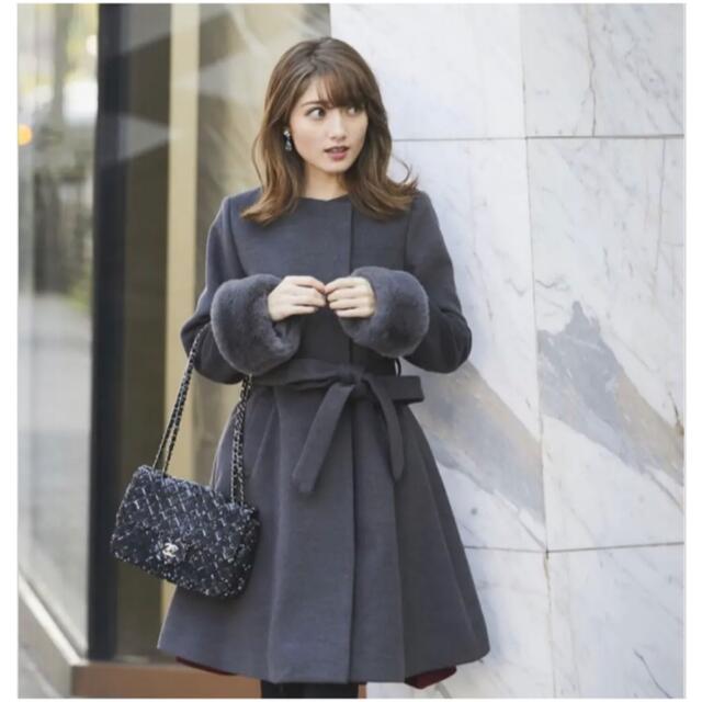 3年保証』 tocco チャコールグレーコート closet tocco - ロングコート