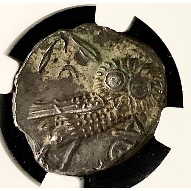 393-294BC/ギリシャテトラドラクマ銀貨/NGC/CH AU/フクロウ www