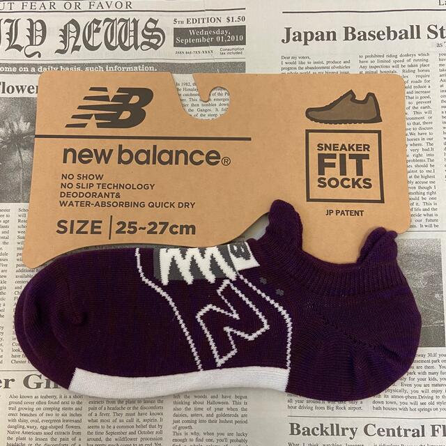 New Balance(ニューバランス)の新品★メンズ25㎝〜27㎝ニューバランス★スニーカータイプ靴下★4足セット メンズのレッグウェア(ソックス)の商品写真
