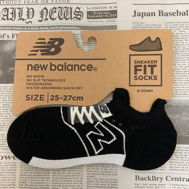 New Balance(ニューバランス)の新品★メンズ25㎝〜27㎝ニューバランス★スニーカータイプ靴下★4足セット メンズのレッグウェア(ソックス)の商品写真