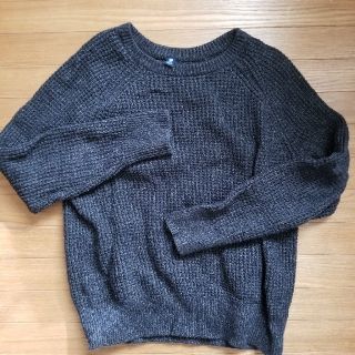 ユニクロ(UNIQLO)のユニクロ　ワッフルクルーネックセーター　140(ニット)