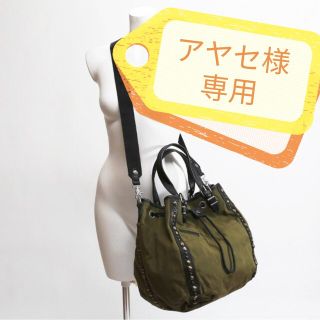 ✿アイテムDIESEL　ディーゼル　デニム　ショルダーバッグ　2way　ロゴ　オイル加工