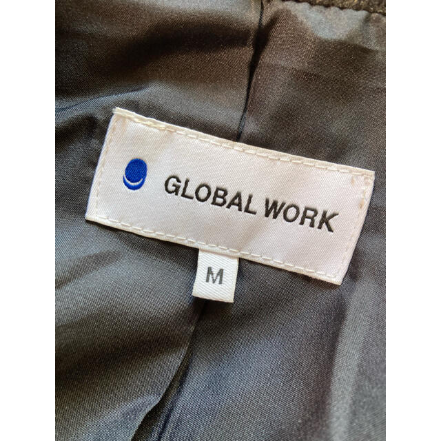 GLOBAL WORK(グローバルワーク)のGLOBAL WORK 2way コート　チャコールグレー　チェック レディースのジャケット/アウター(ロングコート)の商品写真