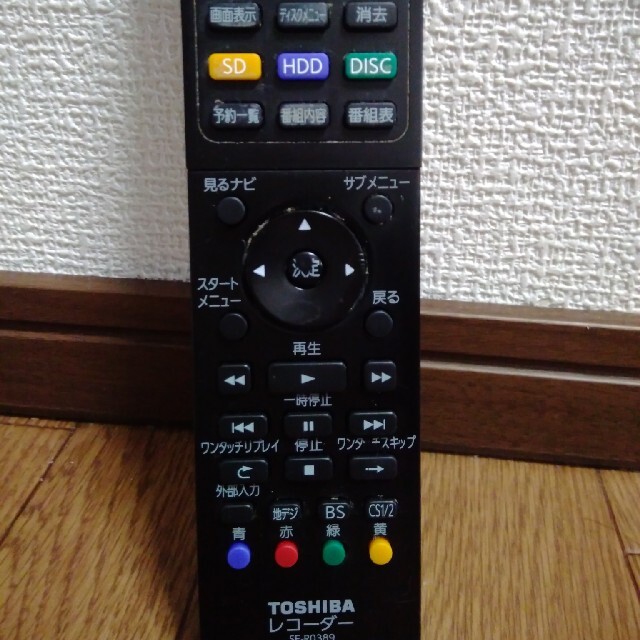 東芝(トウシバ)のTOSHIBA REGZA レコーダー　純正リモコン スマホ/家電/カメラのテレビ/映像機器(ブルーレイレコーダー)の商品写真