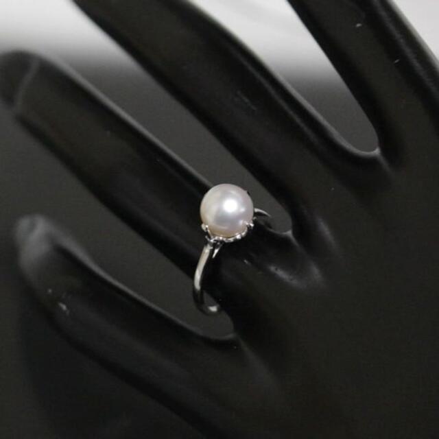 MIKIMOTO(ミキモト)のミキモト MIKIMOTO パール 8mm リング 12.5号 pt900 レディースのアクセサリー(リング(指輪))の商品写真