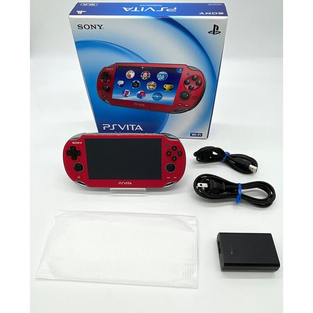 【動作品】PlayStationVita レッド PCH-1000 本体 PS