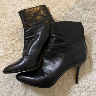 ジミーチュウ(JIMMY CHOO)のJimmy Choo ショートブーツ　黒　金金具　37.5(ブーツ)