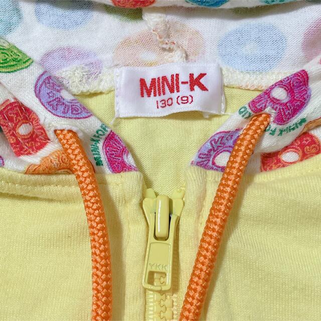 MINI-K(ミニケー)のパーカー　130cm キッズ/ベビー/マタニティのキッズ服女の子用(90cm~)(ジャケット/上着)の商品写真