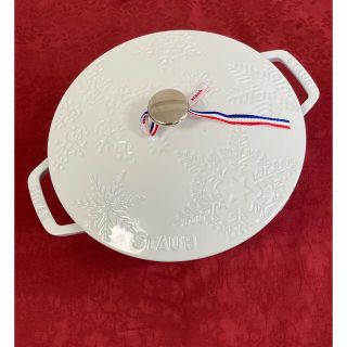 ストウブ(STAUB)のストウブ　スノークリスタルココット　ホワイト24cm(鍋/フライパン)