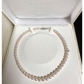 ミキモト(MIKIMOTO)の【ラクコ様ご専用】ミキモトパールネックレス7.5-8mm 43.5cm(ネックレス)