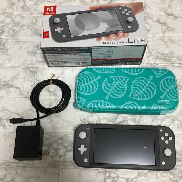 【美品】nintendo switch lite グレー