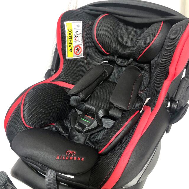 半額SALE☆ エールべべ クルット3iグランス ISOFIX シグナルレッド