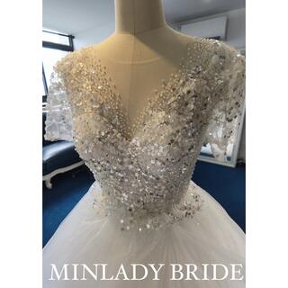 ma546 韓国風 キラキラ ウェディングドレスの通販 by MINLADY BRIDE 