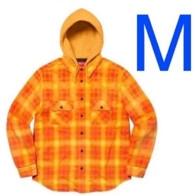 supreme hooded flannel zip up shirt シャツ