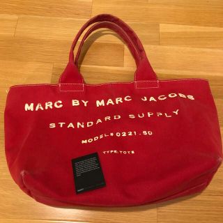 マークバイマークジェイコブス(MARC BY MARC JACOBS)のマークバイジェイコブス　トート　ハワイ購入　赤(トートバッグ)