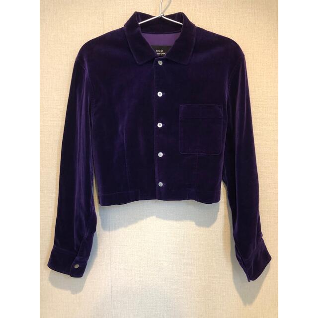 COMME des GARCONS - tricot COMME des GARCONS ベロアブラウス