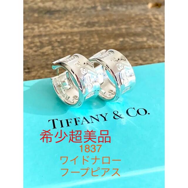 希少 美品 ティファニー ナロー ビッグ フープ シルバー ピアス NK14